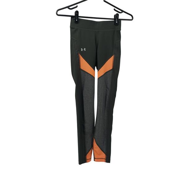 Under Armour Compression Heatgear Gray Leggings XS Athletic - Picture 1 of 8